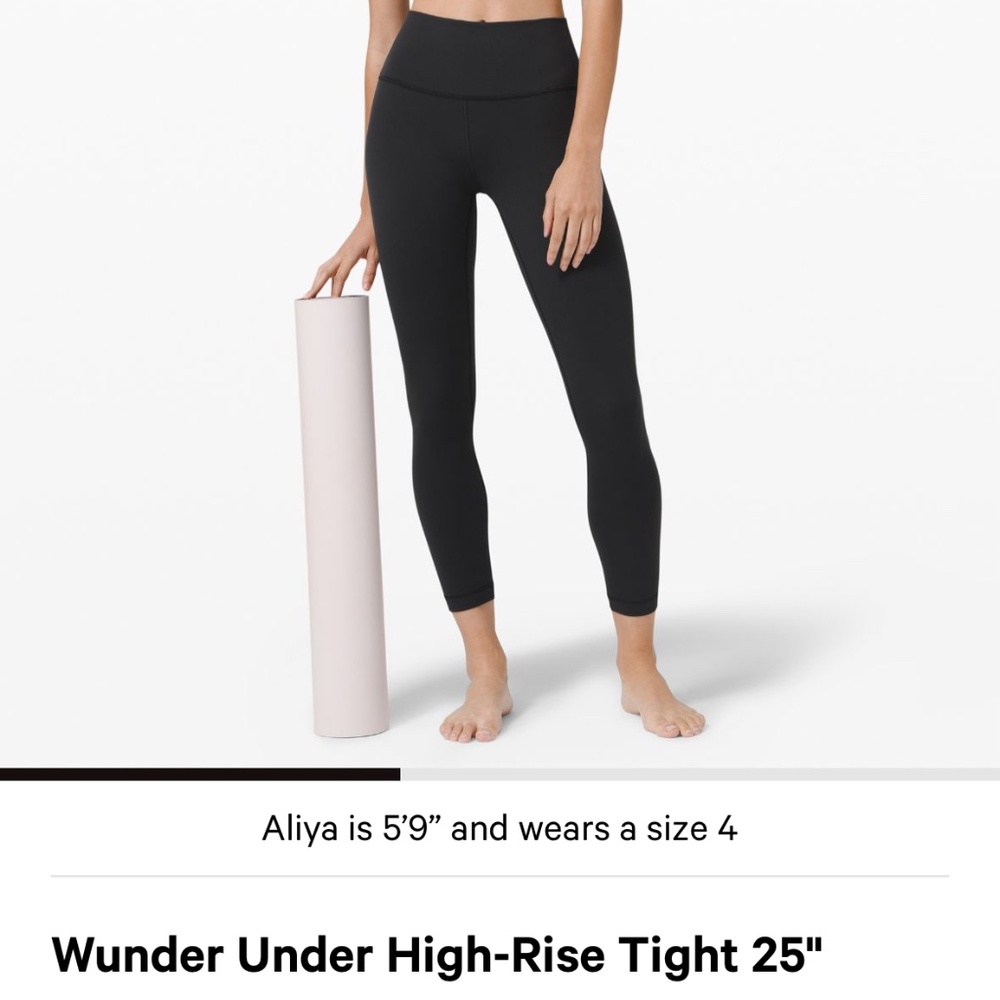 Lululemon Wunder Under 25” - size 16